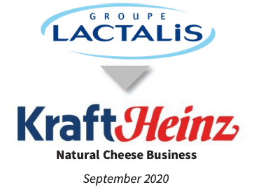 Lactalis acquired KraftHeinz Natural Cheese Business