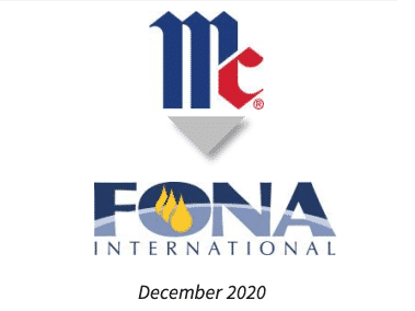 McCormick & Co acquired FONA International